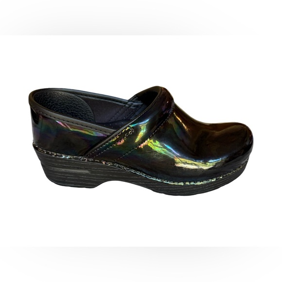 Dansko Petrol Black Women's Clogs EUR 37 US 6.5-7 - Picture 1 of 9